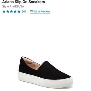 J/Slides NYC Ariana Slip On Sneaker-Black